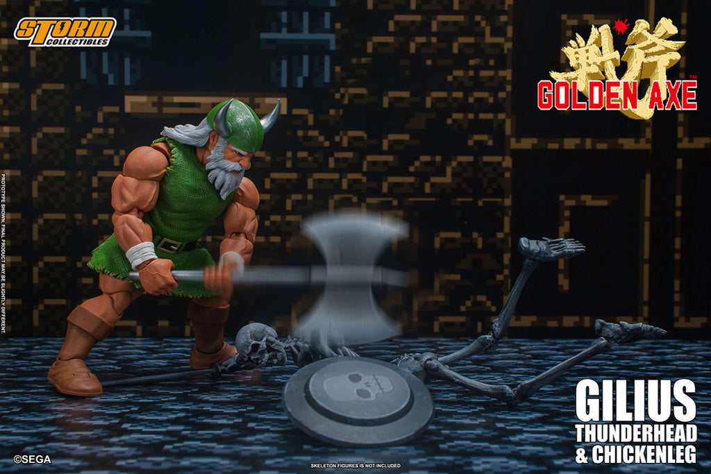 Storm Collectibles - Golden Axe - Gilius Thunderhead & Chicken Leg, Storm Collectibles 1/12 Action Figure