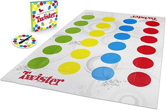 Hasbro Twister Game Party Classic Board Game 2 or More Players Indoor Outdoor Game Kids 6 and Up 988310790