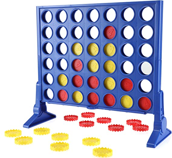 Connect 4 Classic Grid , 4 in a Row Game, Strategy Board Games for Kids, 2 Player . for Family and Kids, Ages 6 and Up