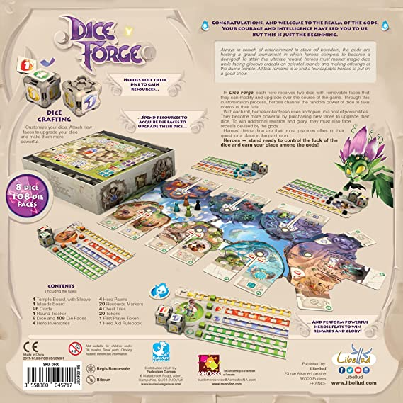 Asmodee Dice Forge Board Game English Version ASM-DIF01