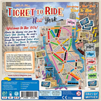 Asmodee Ticket to Ride New York Board Game Base Game for Adults and Family for Ages 8 and up Average Playtime 10 to 15 Minutes for 2 to 4 Players DO7261