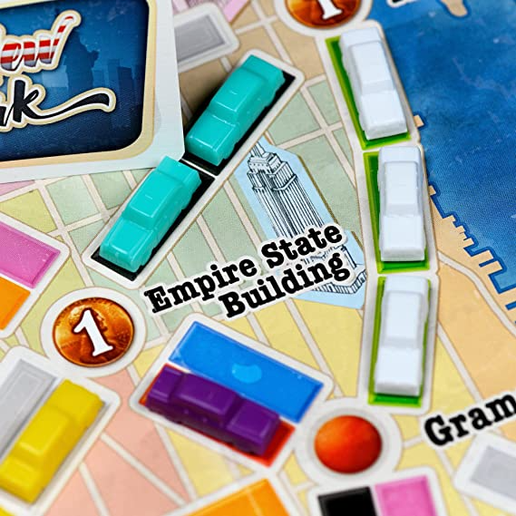 Asmodee Ticket to Ride New York Board Game Base Game for Adults and Family for Ages 8 and up Average Playtime 10 to 15 Minutes for 2 to 4 Players DO7261