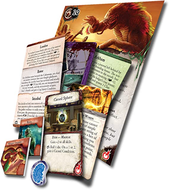 Fantasy Flight Games Eldritch Horror Forsaken Lore Board Game Expansion Adults Family Ages 14 Plus 1 to 8 Players Avg Playtime 2 to 4 Hours EH02