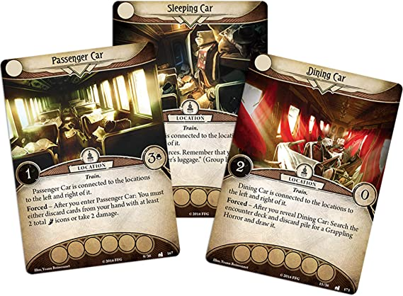 Fantasy Flight Games Arkham Horror The Card Game The Essex County Express Mythos Pack Ages 14 Plus 1 to 2 Players Avg Playtime 1 to 2 Hours FFG AHC04