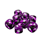 Street Fighter Miniatures Game Purple Shadaloo Dice Set (8 Dice) Collectible Dice JASMGSF08