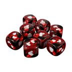 Street Fighter Miniatures Game Red Battle Dice Set (8 Dice) Collectible Dice JASMGSF09