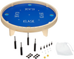 Asmodee KLASK 4 Magnetic Party Game of Skill for Kids and Adults for Ages 8 and up Half Foosball Half Air Hockey Average Playtime 15 Minutes or less for 2 to 4 Players KL8330