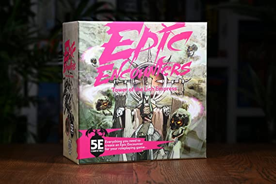 Epic Encounters Tower of The Lich Empress 1 Highly Detailed Miniature Dungeons and Dragons 5e Compatible Expansion by Steamforged Games forAges 14+