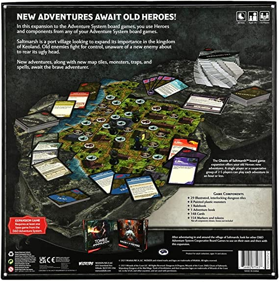 WizKids Dungeons & Dragons : Ghosts of Saltmarsh Adventure System Board Game Expansion (Premium Edition)