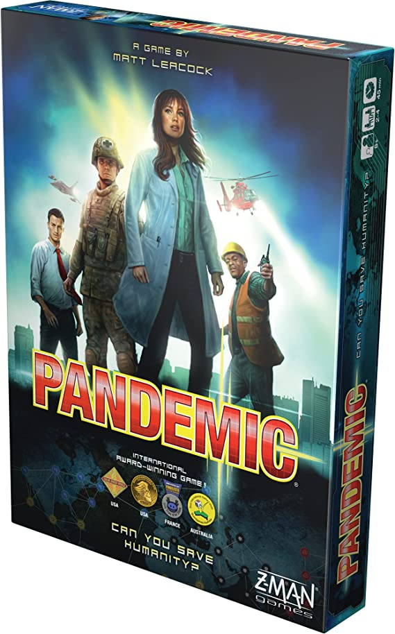 Z Man Games Pandemic Board Game Base Game for Adults and Family for Ages 8 Plus for 2 to 4 players Average Playtime 45 minutes ZMG ZM7101
