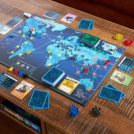 Z Man Games Pandemic Board Game Base Game for Adults and Family for Ages 8 Plus for 2 to 4 players Average Playtime 45 minutes ZMG ZM7101