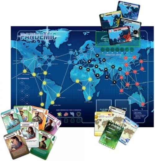 Z Man Games Pandemic Board Game Base Game for Adults and Family for Ages 8 Plus for 2 to 4 players Average Playtime 45 minutes ZMG ZM7101
