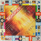Monopoly Queen | Collectible Monopoly Game Featuring British Rock and Roll Band | Custom Game Board Featuring Familiar Artwork, Arenas, and More