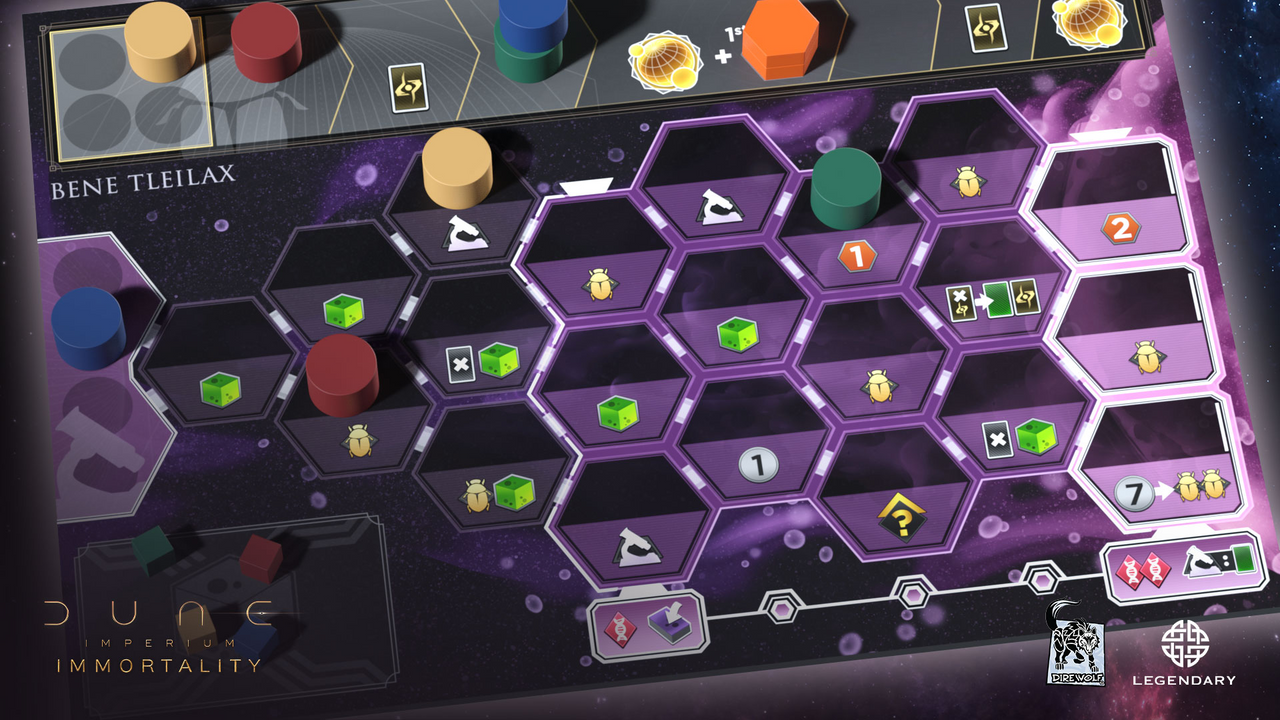 Dire Wolf Dune Imperium Immortality Board Game Strategic Deck Building, Sci-Fi Adventure, Competitive Gameplay, DWD01012