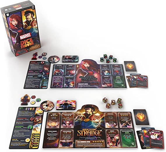 The OP Marvel Dice Throne 2 Hero Box Black Widow Doctor Strange Standalone Competitive Dice Game USODT011753