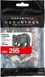 Nanoblock Animals - African Elephant Nanoblock Collection Series Single Pack