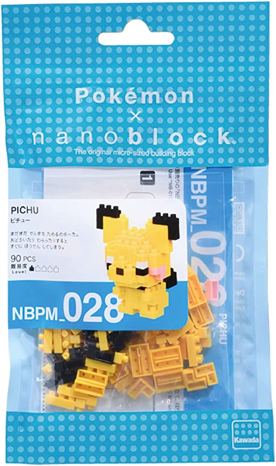 Nanoblock Pokemon Pichu Building Kit Yellow
