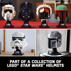 LEGO Star Wars The Mandalorian Helmet Building Kit for Adults Collectible Brick-Built Display Model 584 Pieces