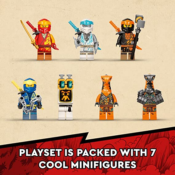 LEGO NINJAGO Ninja Ultra Combo Mech Vehicle Playset for Ages 9 and up with Car Jet and Tank Toys Creative Building Kit for Kids 1104 Pieces LEGO-71765