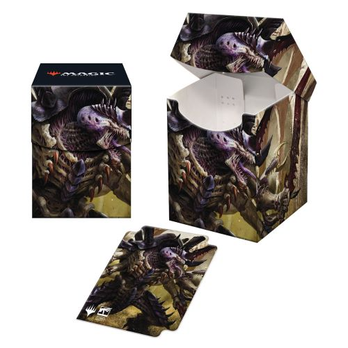 Ultra PRO - Magic The Gathering Warhammer 40k 100+ Card Deck Box The Swarmlord - Protect and Store your Collectible Gaming Cards Trading Cards or Sports Cards in A Self Locking Deck Box ULPDBM19443