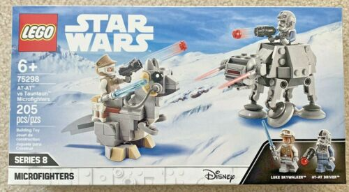 LEGO Star Wars at-at vs. Tauntaun Microfighters Building Kit Luke Skywalker and at-at Driver Minifigures New 2021 205 Pieces