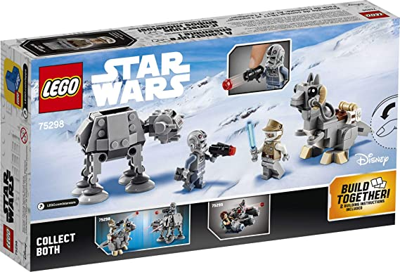 LEGO Star Wars at-at vs. Tauntaun Microfighters Building Kit Luke Skywalker and at-at Driver Minifigures New 2021 205 Pieces