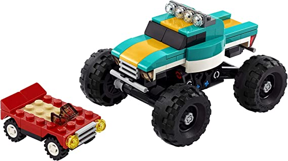 LEGO Creator 3 in1 Monster Truck Toy Cool Building Kit for Kids 163 Pieces