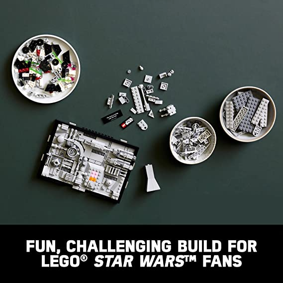 LEGO Star Wars Death Star Trench Run Diorama Building Kit for Adults Brick-Built Collectible for Display (665 Pieces)