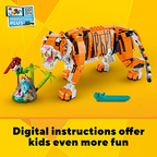 LEGO Creator 3 in1 Majestic Tiger Building Kit Animal Toys for Kids for Aged 9+ (755 Pieces)