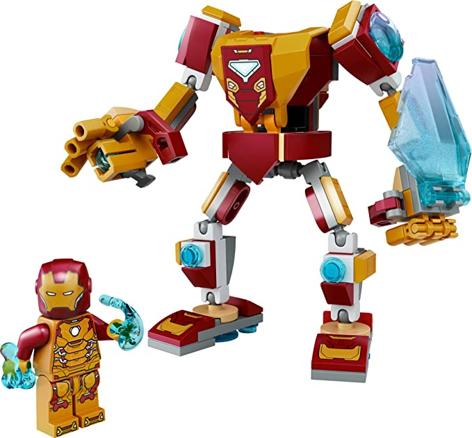 LEGO Marvel Iron Man Mech Armor 76203 Building Kit Collectible Mech and Minifigure for Iron Man Fans Aged 7+ (130 Pieces)