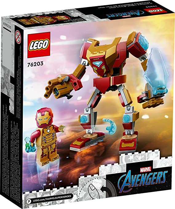 LEGO Marvel Iron Man Mech Armor 76203 Building Kit Collectible Mech and Minifigure for Iron Man Fans Aged 7+ (130 Pieces)