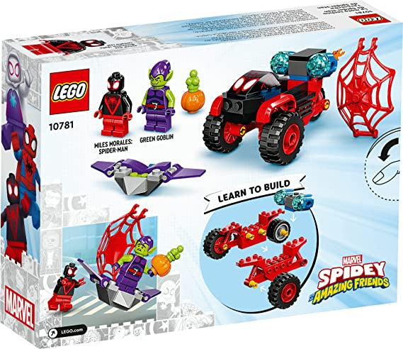 LEGO Marvel Spidey and His Amazing Friends Miles Morales: Spider-Manâ€™s Techno Trike 10781 Building Kit for Aged 4+ (59 Pieces)