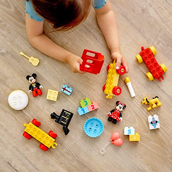 LEGO DUPLO Disney Mickey & Minnie Birthday Train 10941 Kidsâ€™ Birthday Number Train; Learning and Building Playset, New 2021 (22 Pieces)