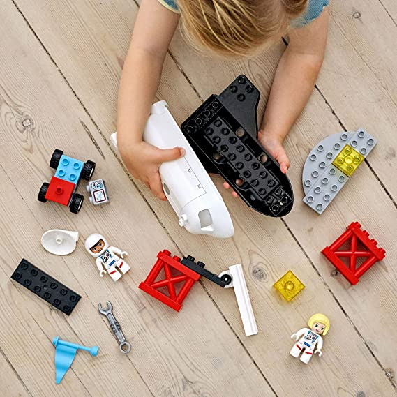 LEGO DUPLO Town Space Shuttle Mission Building Toy; Space Shuttle Creative Learning Playset New 2021 (23 Pieces)