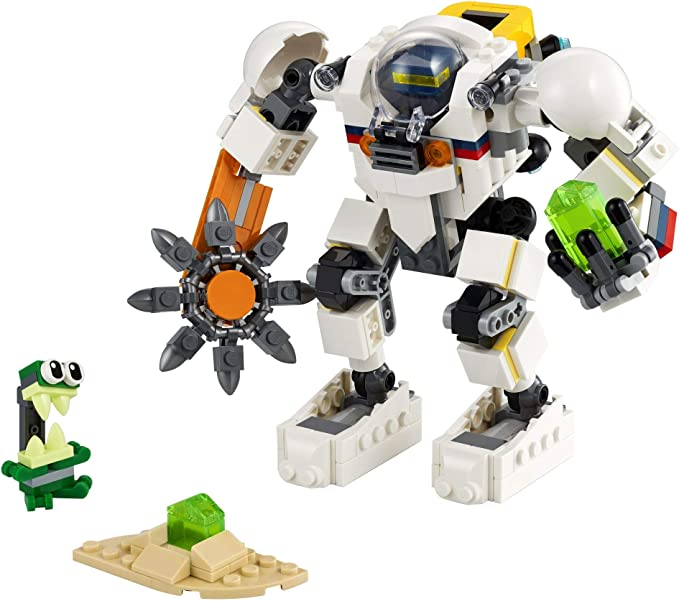 LEGO Creator 3 in1 Space Mining Mech Building Kit Featuring a Mech Toy Robot Toy and Alien Figure Makes The Best Toy for Kids Who Love Creative Fun New 2021 (327 Pieces)