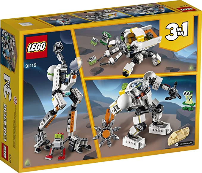 LEGO Creator 3 in1 Space Mining Mech Building Kit Featuring a Mech Toy Robot Toy and Alien Figure Makes The Best Toy for Kids Who Love Creative Fun New 2021 (327 Pieces)