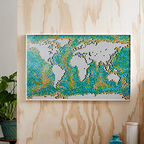LEGO Art World Map Building Kit Meaningful, Collectible Wall Art for DIY and Map Enthusiasts New 2021 (11,695 Pieces)
