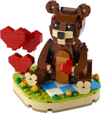 LEGO Valentineâ€™s Brown Bear 40462 Building Kit (239 Pieces)