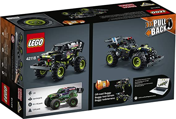 LEGO Technic Monster Jam Grave Digger Model Building Kit for Boys and Girls Who Love Monster Truck Toys New 2021 (212 Pieces)