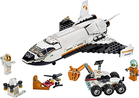 LEGO City Space Mars Research Shuttle 60226 Space Shuttle Toy Building Kit with Mars Rover and Astronaut Minifigures, Top STEM Toy for Boys and Girls (273 Pieces)