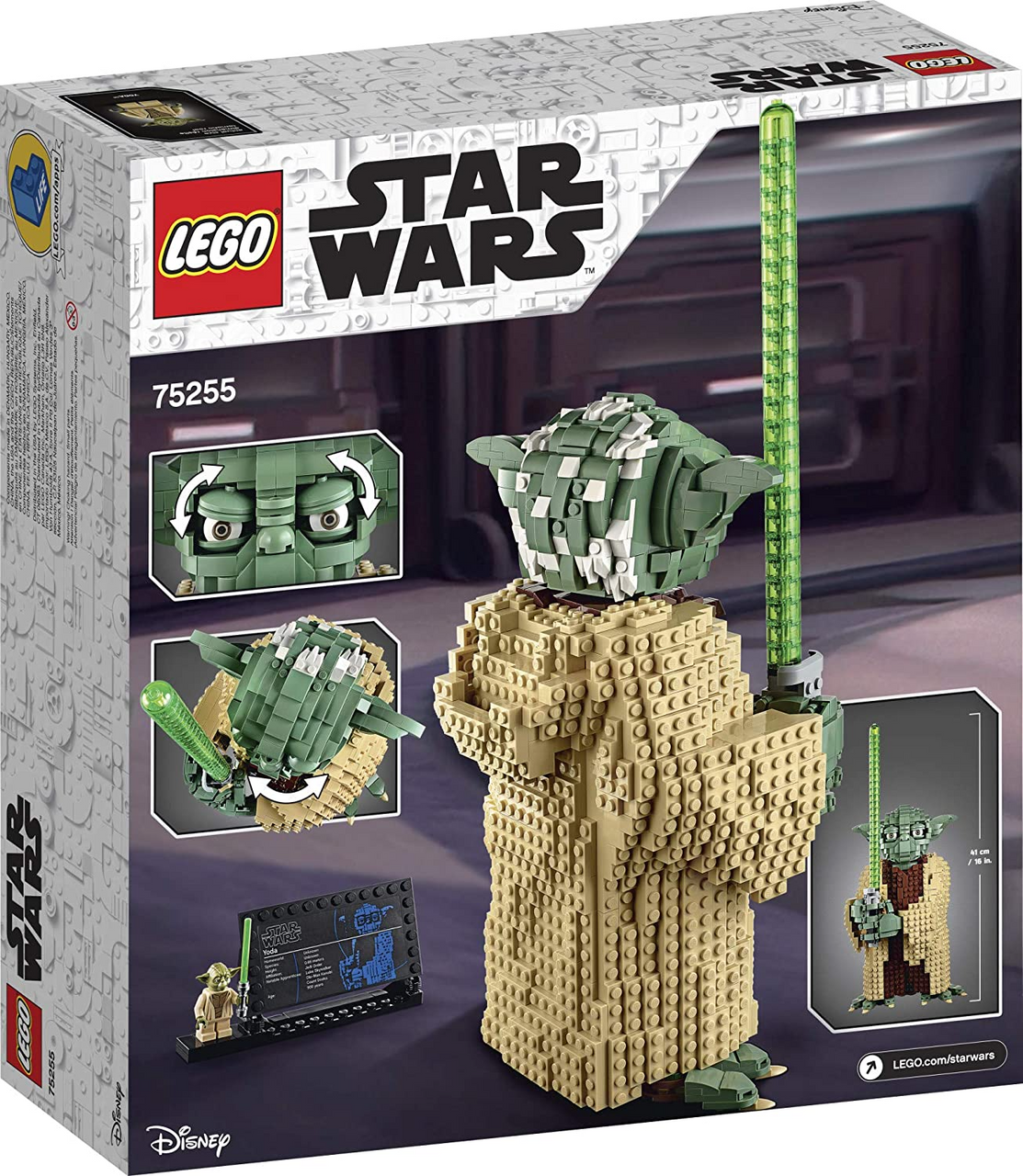 LEGO Star Wars Attack of The Clones Yoda Yoda Building Model and Collectible Minifigure with Lightsaber (1,771 Pieces)