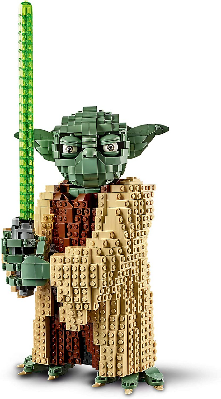 LEGO Star Wars Attack of The Clones Yoda Yoda Building Model and Collectible Minifigure with Lightsaber (1,771 Pieces)