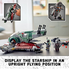 LEGO Star Wars Boba Fettâ€™s Starship 75312 Fun Toy Building Kit; Awesome Gift Idea for Kids; New 2021 (593 Pieces)