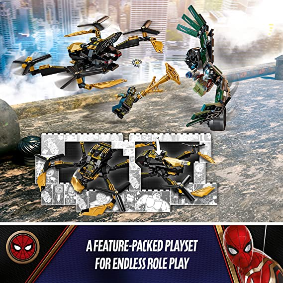 LEGO Marvel Spider-Man Drone Duel Building Kit 198 Pieces