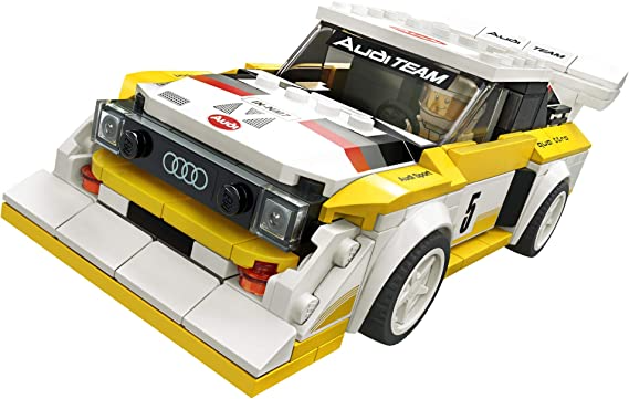 LEGO Speed Champions 1985 Audi Sport Quattro S1 76897 Toy Cars for Kids Building Kit Featuring Driver Minifigure (250 Pieces)