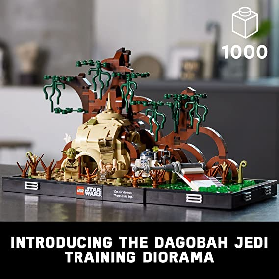 LEGO Star Wars Dagobah Jedi Training Diorama Building Kit for Adults Brick-Built Collectible for Display 1,000 Pieces