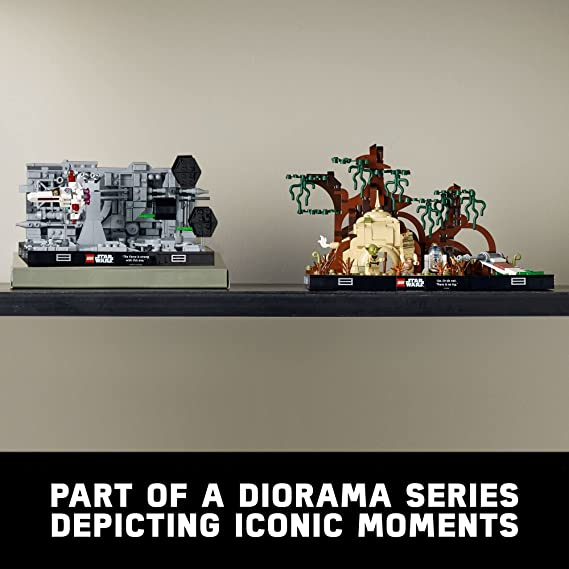LEGO Star Wars Dagobah Jedi Training Diorama Building Kit for Adults Brick-Built Collectible for Display 1,000 Pieces