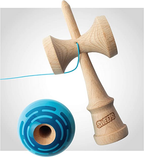 Sweets Kendamas Radar Prime Kendama - Sticky Paint, Perfect for Beginners, Extra String Accessory Bundle (Blue)