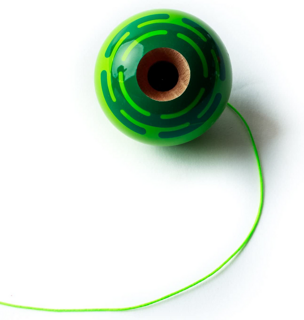 Sweets Kendamas Radar Prime Kendama - Sticky Paint, Perfect for Beginners, Extra String Accessory Bundle (Green)