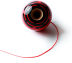 Sweets Kendamas Radar Prime Kendama - Sticky Paint, Perfect for Beginners, Extra String Accessory Bundle (Red)